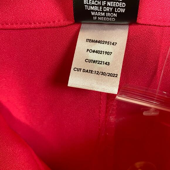 Torrid Pink Peacock Pull On Wide Leg Studio Crepe Short Size 14 - Picture 10 of 10